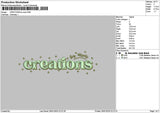 Crearionstext 2601 Embroidery File 6 sizes