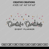 Creative Creations Embroidery File 4 size