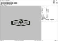 Creative Customs Embroidery File 4 size