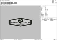 Creative Customs Embroidery File 4 size