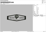 Creative Customs Embroidery File 4 size