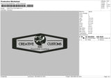 Creative Customs Embroidery File 4 size