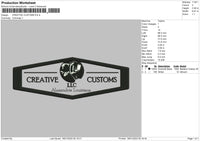 Creative Customs Embroidery File 4 size