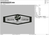 Creative Customs Embroidery File 4 size