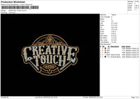 Creative Touch Embroidery File 4 size