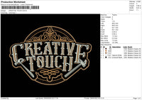 Creative Touch Embroidery File 4 size