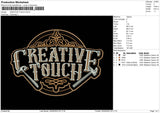 Creative Touch Embroidery File 4 size