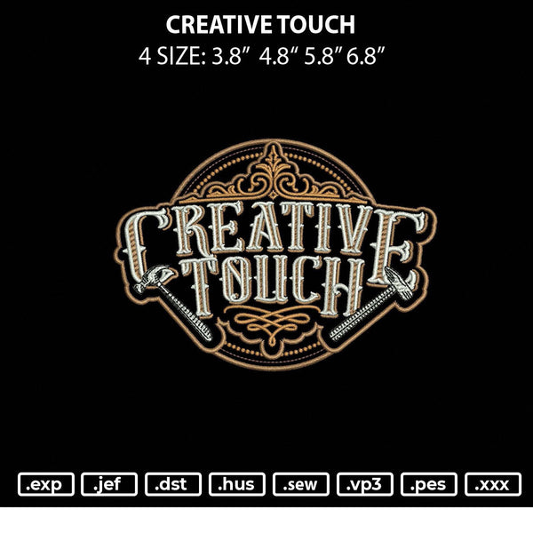 Creative Touch Embroidery File 4 size
