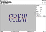 Crew Names Embroidry 7 Files