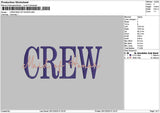 Crew Names Embroidry 7 Files