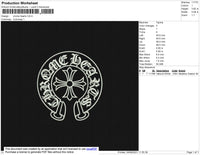 Crome Hearts ERmbroidery File 5 size