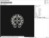 Crome Hearts ERmbroidery File 5 size