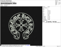 Crome Hearts ERmbroidery File 5 size