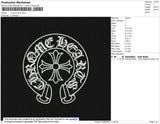 Crome Hearts ERmbroidery File 5 size