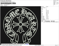 Crome Hearts ERmbroidery File 5 size