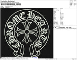 Crome Hearts ERmbroidery File 5 size