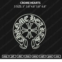 Crome Hearts ERmbroidery File 5 size
