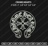 Crome Hearts ERmbroidery File 5 size