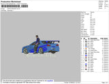 Car Quarter Embroidery File 4 size