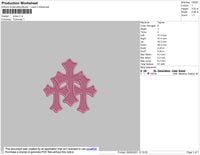 Cross Embroidery File 3 size