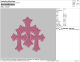 Cross Embroidery File 3 size