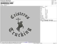 Cristeros Embroidery File 4 size