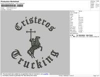 Cristeros Embroidery File 4 size