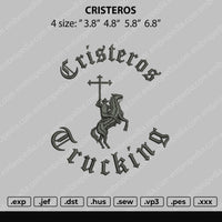Cristeros Embroidery File 4 size