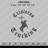 Cristeros Embroidery File 4 size