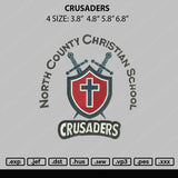 Crusaders Embroidery File 4 sizes
