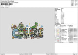 Cruzetext Embroidery File 6 sizes