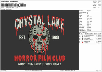 Crystal Blood Embroidery Machine Design File 6 sizes
