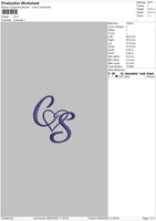 CS Embroidery File 4 size