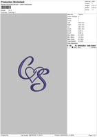 CS Embroidery File 4 size