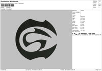 CS Logo Embroidery File 5 size