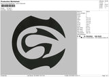 CS Logo Embroidery File 5 size