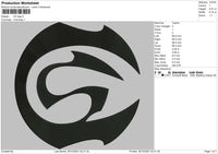 CS Logo Embroidery File 5 size