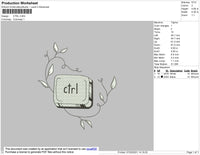 CTRL Embroidery File 4 size