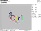 CTRL SZA Embroidery File 4 size