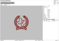 Cuadra D Embroidery File 6 sizes