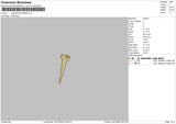 Cubone Pokemon Embroidery File 6 sizes