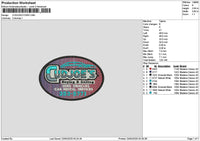 Cudjoestext Embroidery File 6 sizes