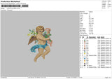 Cupid Colors Embroidery File 4 size