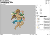 Cupid Colors Embroidery File 4 size