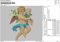 Cupid Colors Embroidery File 4 size