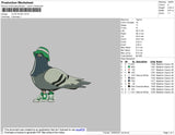 Cute Dove Embroidery File 4 size