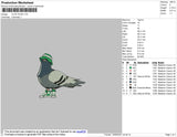 Cute Dove Embroidery File 4 size