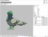 Cute Dove Embroidery File 4 size