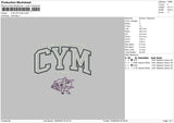 Cymtext4 Options Embroidery File 2 sizes