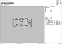 Cymtext4 Options Embroidery File 2 sizes